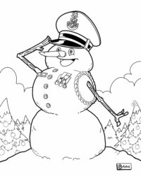 Snowman Salute