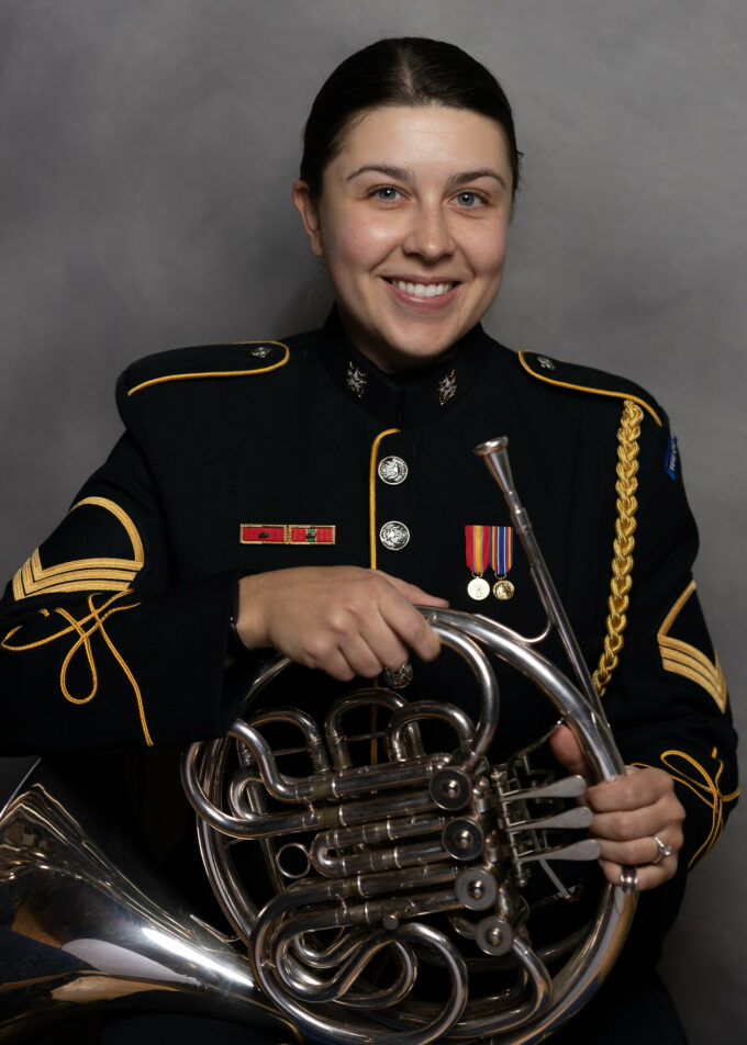 SSG Claire Bradley, french horn