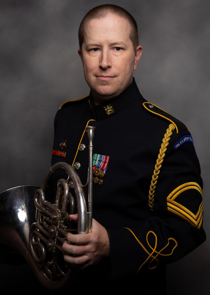 SFC Shane Clare, french horn