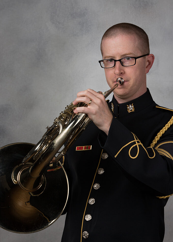 SFC Shane Clare, french horn