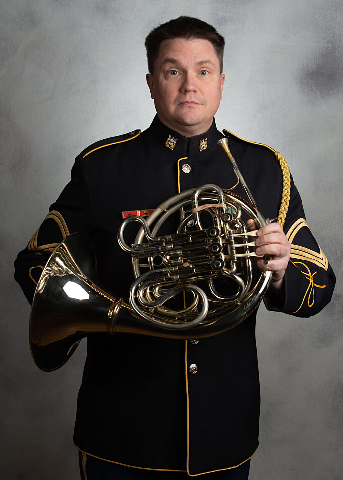 MSG Aaron Cockson, french horn