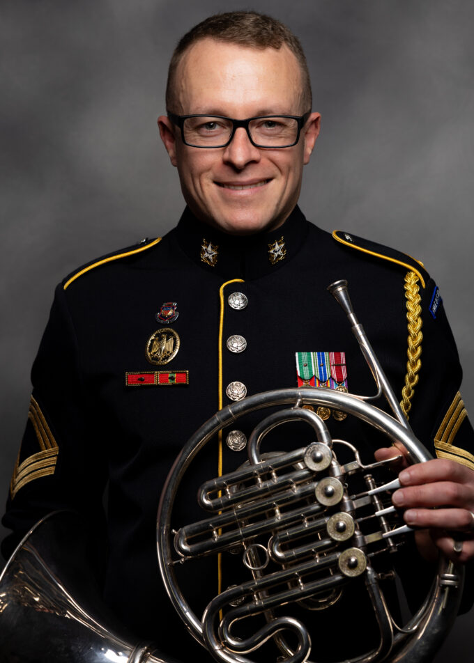 MSG Evan Geiger, french horn