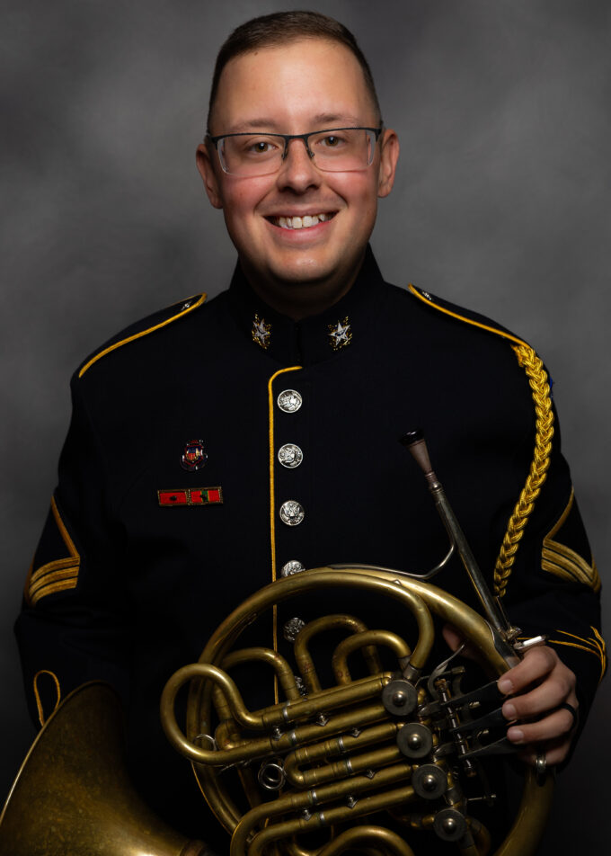 SSG Matthew Meadows, french horn