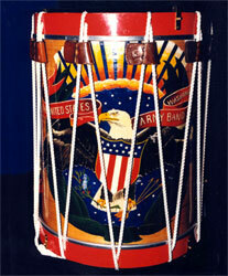 A rope drum used by The Herald Trumpets