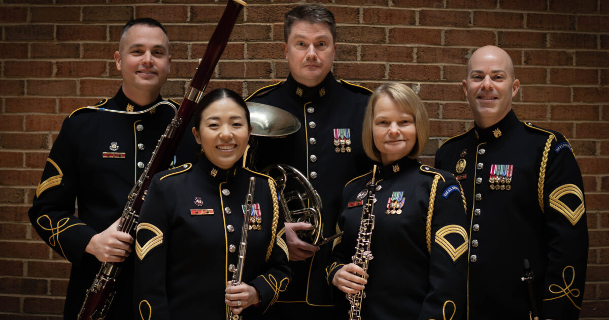 The U S Army Band Pershing S Own Woodwind Quintet Spring 2024   WW5 2024 Brick 